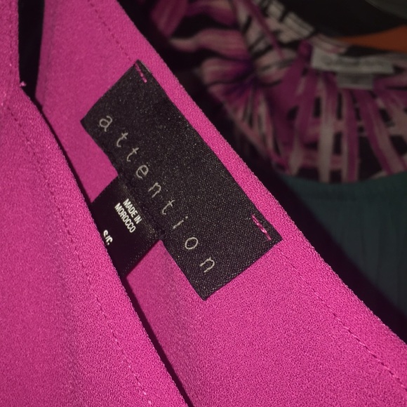 Magenta Ruffle Spaghetti Strap Midi Dress - Picture 5 of 5